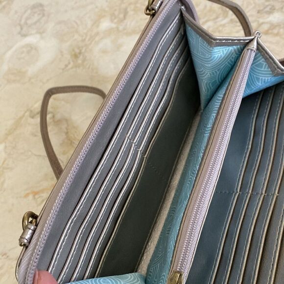 NWOT The Sak Redwood 3-In-1 Leather Phone Wallet Crossbody Clutch Purse - Picture 12 of 13